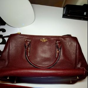 Kate Spade double zipper handbag with strap
